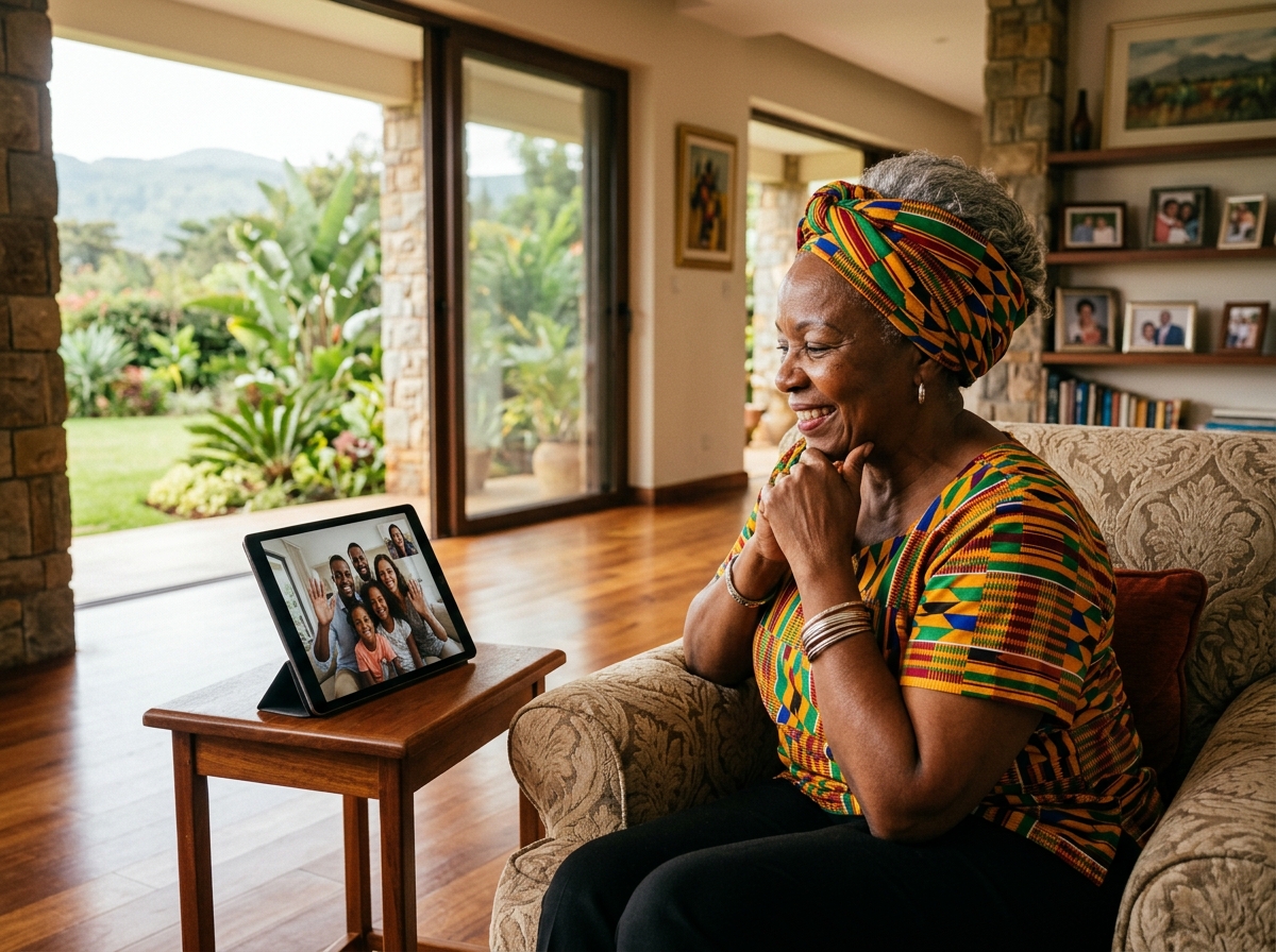 Family receiving care at home